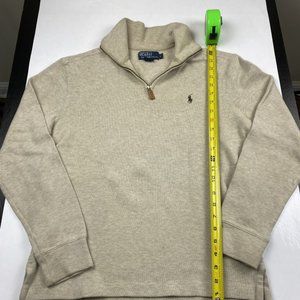 Men's Ralph Lauren Polo Quarter zip - Tan Small